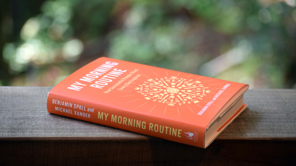 Photo of our book, My Morning Routine
