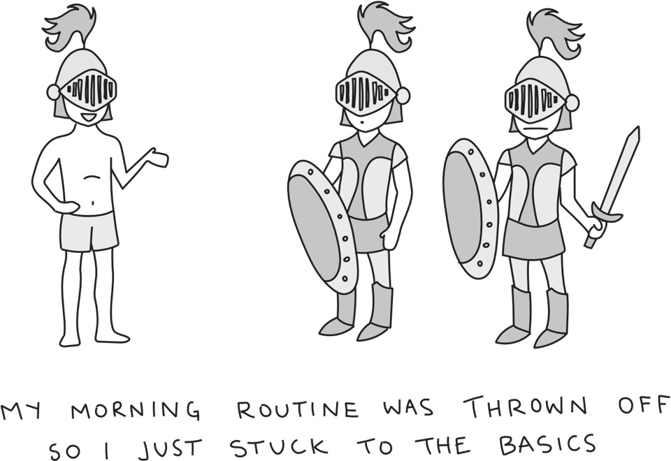 Knights illustration from our book