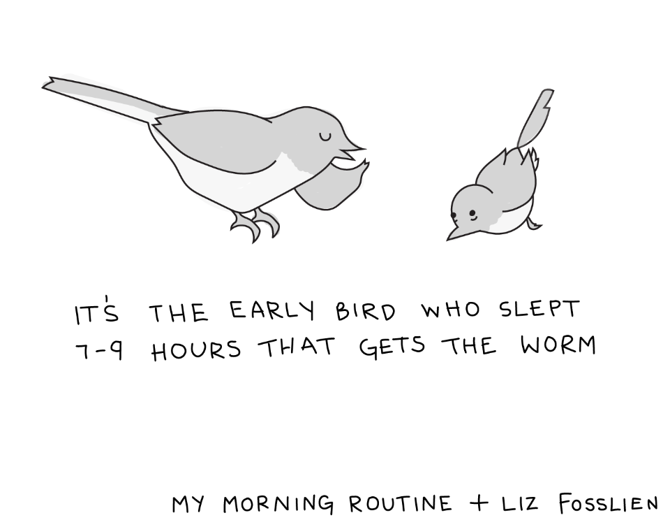 Illustration about the importance of getting enough sleep